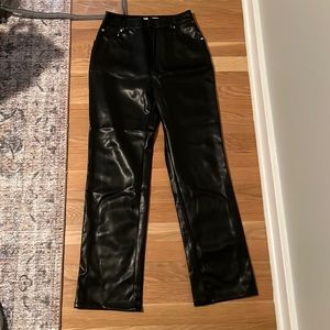 Vegan leather pants